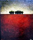 Crimson Canvas Paintings - CRIMSON HORIZON